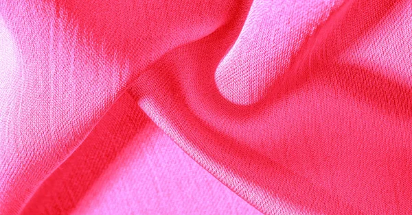 Fondo patrón textura fondo de pantalla, tela de seda rosa carmesí . —  Fotos de Stock