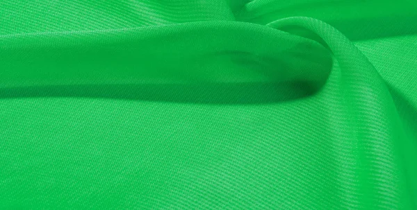 Tekstury tło wzór zielony jedwabiu. Ta organzy jedwabna — Zdjęcie stockowe