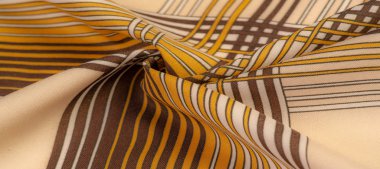 Doku, arka plan, desen, kahverengi renk ipek kumaş, geomet