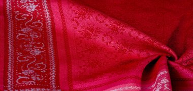 doku arka plan deseni. kırmızı kumaş Bu kumaş sıkı bir sa olduğunu