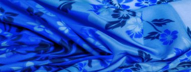 doku, arka plan, desen, çiçek pri ile narin mavi ipek