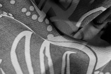 doku, arka plan, desen, duvar kağıdı. Siyah beyaz ipek kumaş