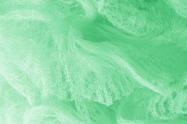 Örgü yeşilli kumaş. Sizin için ruhani parlaklık bir çizgi ekleyin