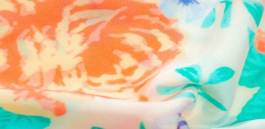 doku deseni pamuklu kumaş. Beyaz bir backgrou üzerinde çiçekler güller