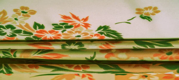 Textúra, háttér, mintázat, finom selyem virágos nyomtatási E — Stock Fotó