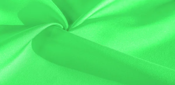 Texture, fond, motif, tissu de soie de couleur verte. C'est... — Photo