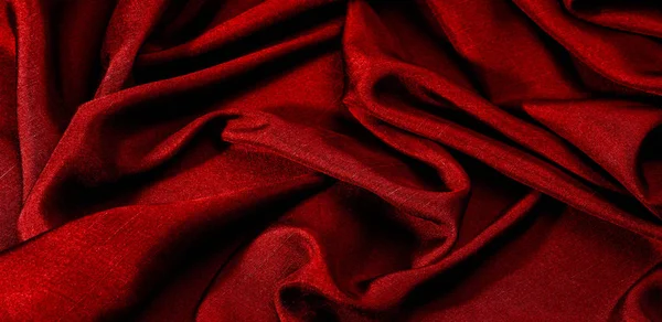 Doku, arka plan, desen, kırmızı renk, kumaş. pamuklu kumaş i — Stok fotoğraf