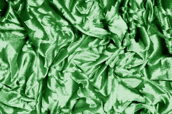 Terciopelo tela verde Patrón de terciopelo tallado debajo de una incircunciso —  Fotos de Stock