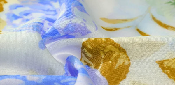 Textura patrón de tela de algodón. Flores rosas sobre un fondo blanco —  Fotos de Stock