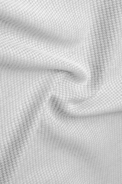 Bakgrund textur, mönster tyg varm ull med sydd grå — Stockfoto