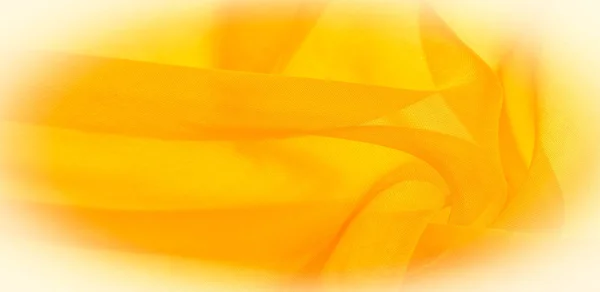 Textur av gult sidentyg. Det är också perfekt för din desig — Stockfoto