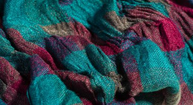 Doku Arka Plan, Kadın Eşarp Dokulu Gevrek Bez. Bir atkı