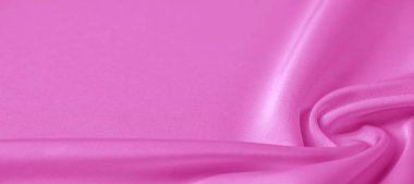  Doku. Pembe ipek kumaş. parlak parlaklık ve karakteristik 