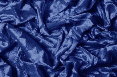 Mavi renk Kadife doku arka plan desen velor bez s