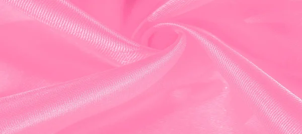 纹理图片 美丽的丝绸粉红褶皱瓷器， 创造 esp — 图库照片