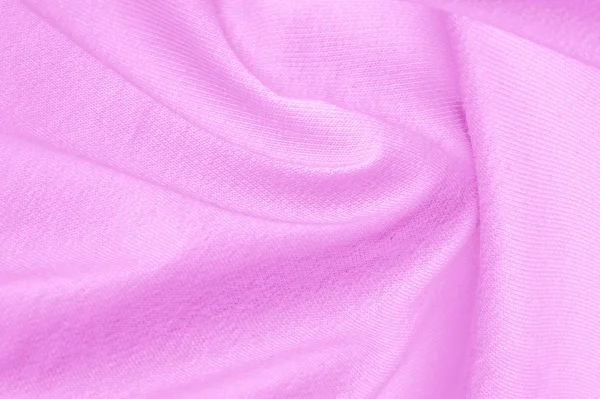 Pola latar belakang tekstur Kain merah muda rajutan. Mencari f — Stok Foto