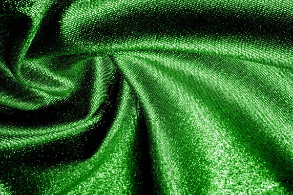 Texture, sfondo, pattern. Il tessuto è verde scuro rivestito wi — Foto Stock