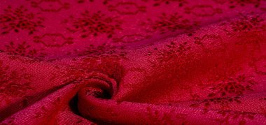 doku arka plan deseni. kırmızı kumaş Bu kumaş sıkı bir sa olduğunu