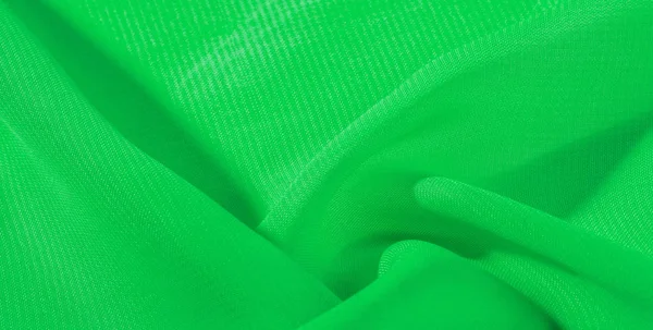Tekstury tło wzór zielony jedwabiu. Ta organzy jedwabna — Zdjęcie stockowe