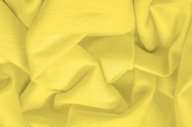 Doku arka plan deseni. Örme kumaş Sarı. Batma, xan