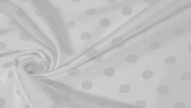 Dokulu arka plan, siyah ve beyaz polka nokta ipek kumaş. Bu