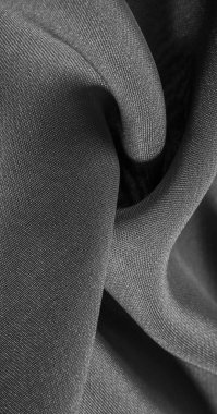 doku, arka plan, desen, gri siyah İpek Kumaş Bu çok l