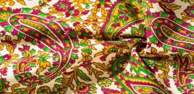 Arka plan dokusu, desen, paisley kumaş pamuk. Tarafından tasarlanmıştır