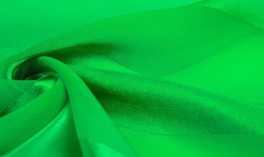 Doku, arka plan, metalik s ile yeşil ipek çizgili kumaş