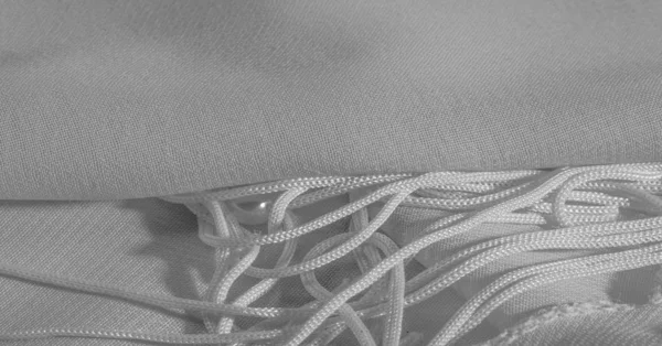 Fondo, patrón, textura, papel pintado, tela de seda blanca tiene un — Foto de Stock