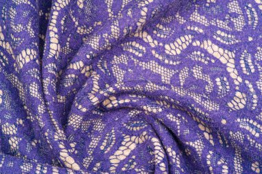 Arka plan dokusu. Şablon. Dantel kaplı sıcak yün kumaş