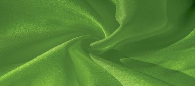 Doku, arka plan, desen, ipek yeşil kumaş. Krep saden üzerinde 