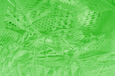 Doku, arka plan, desen. yeşil tül. Daha ağır w ile ince