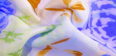 doku deseni pamuklu kumaş. Beyaz bir backgrou üzerinde çiçekler güller