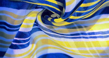 Arka plan dokusu. çok renkli çizgili ipek kumaş. Meksika co