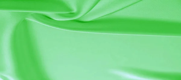 Texture di sfondo, modello. Tessuto di seta verde smeraldo. Questo wil — Foto Stock