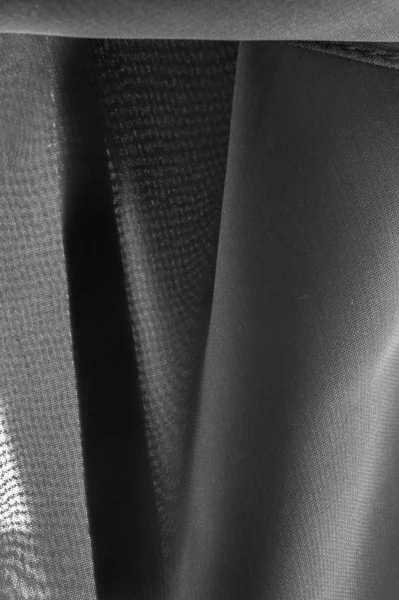 Textura, fundo, padrão, cinza preto tecido de seda Este muito l — Fotografia de Stock