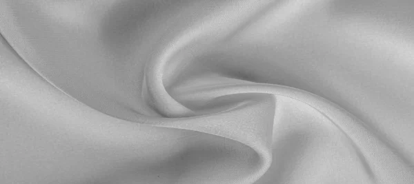 Achtergrond textuur, patroon. Witte zijde stof. Het heeft een soepele — Stockfoto