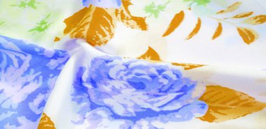 doku deseni pamuklu kumaş. Beyaz bir backgrou üzerinde çiçekler güller