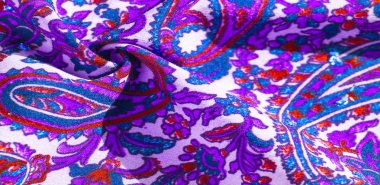 Arka plan dokusu, desen, paisley kumaş pamuk. Tarafından tasarlanmıştır