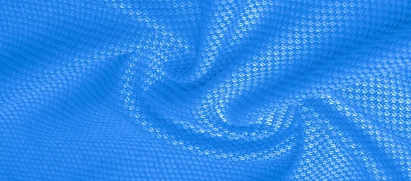 Hintergrund Textur, Muster Stoff warme Wolle mit genähten blauen — Stockfoto