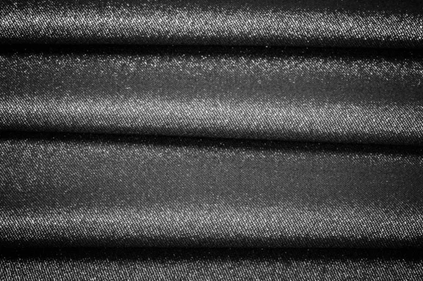 Textura, pozadí, vzorek. Tkaninou šedá černá potažená — Stock fotografie