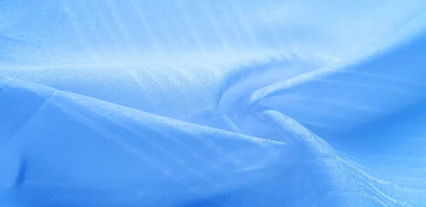纹理背景，图案。丝绸蓝色织物。从泰里奥，这 — 图库照片