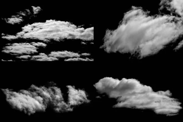Tekstura Tło Projekt Czarno Białe Chmury Ciemny Dźwięk — Zdjęcie stockowe