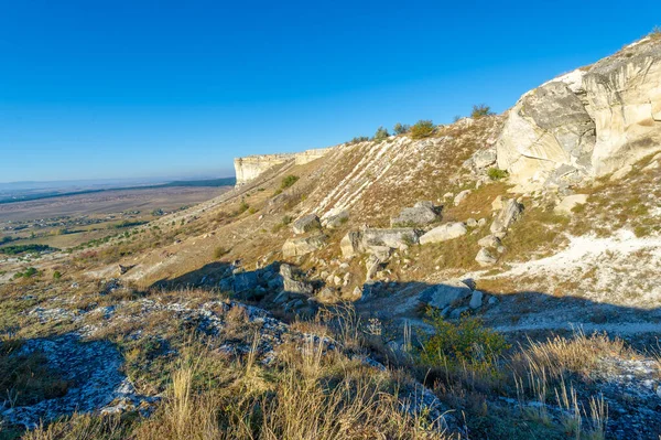 Fotos Península Otoño Crimea Kaya Roca Blanca Distrito Belogorsky Río — Foto de Stock