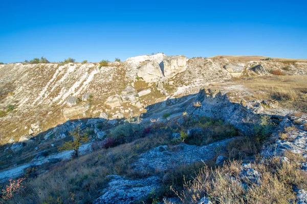 Fotos Península Otoño Crimea Kaya Roca Blanca Distrito Belogorsky Río —  Fotos de Stock