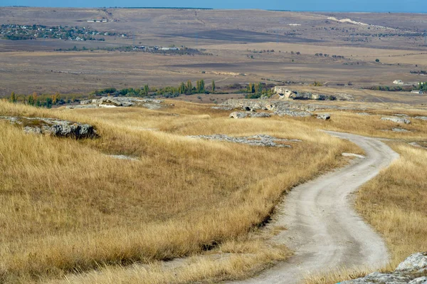 Fotos Península Otoño Crimea Kaya Roca Blanca Distrito Belogorsky Río — Foto de Stock