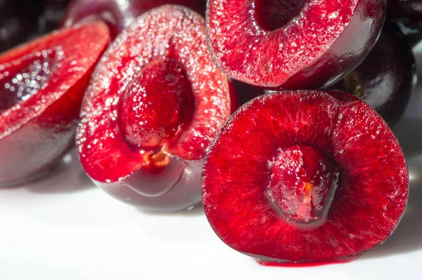 Cherry Negli Stati Uniti Maggior Parte Delle Ciliegie Dolci Sono — Foto Stock