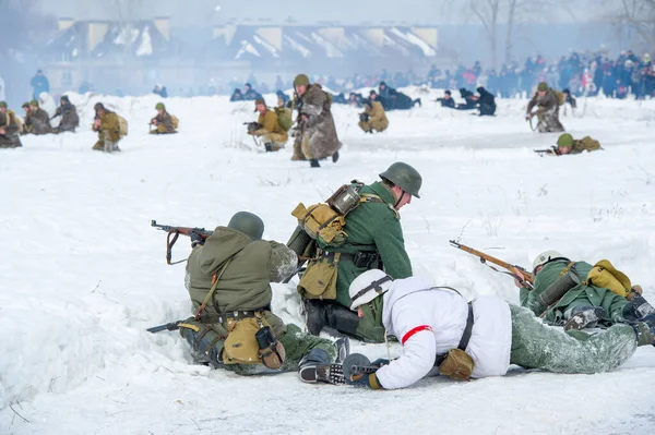 Kış Manzarası Faşist Işgalciler Naberezhnye Chelny Tatarstan Rusya Ile Büyük — Stok fotoğraf