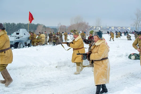 Kış Manzarası Faşist Işgalciler Naberezhnye Chelny Tatarstan Rusya Ile Büyük — Stok fotoğraf