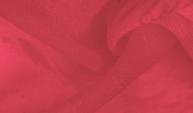 Arka plan dokusu, kırmızı ipek kumaş boyalı çayır çiçekleri, kumaş, tipik dokuma ya da örgü iplikleriyle üretilen kumaş.